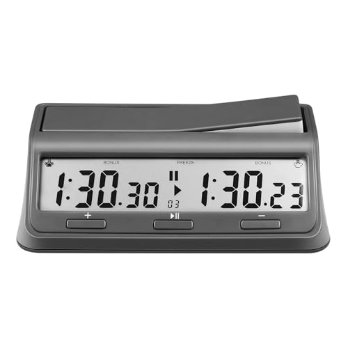 Professioneller digitaler Schachkakt -Timer mit 37 voreingestellten Programmen Countdown -Bonus -Verzögerungsmodi für Schach Chinesische Schach I Go 2 Player Brettspiele Einfach, Professioneller digitaler Schachkakt -Timer mit 37 voreingestellten Programmen Countdown -Bonus -Verzögerungsmodi für Schach Chinesische Schach I Go 2 Player Brettspiele Einfach, von Zohisin