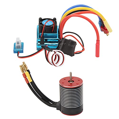 Zohisin 3650 bürstenloser Motor 120A ESC Combo Set 5200KV High Torsion für RC -Auto mit Einstellbarer Leistung und Sicherheitsschutz (4500KV) von Zohisin