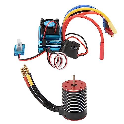 Zohisin 3650 bürstenloser Motor 120A ESC Combo Set 5200KV High Torsion für RC -Auto mit Einstellbarer Leistung und Sicherheitsschutz (5200KV) von Zohisin