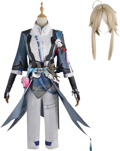 Honkai Star Rail Cosplay Honkai Yanqing Cosplay Outfit Uniform Full Set Herren Anzug von ZoikoM