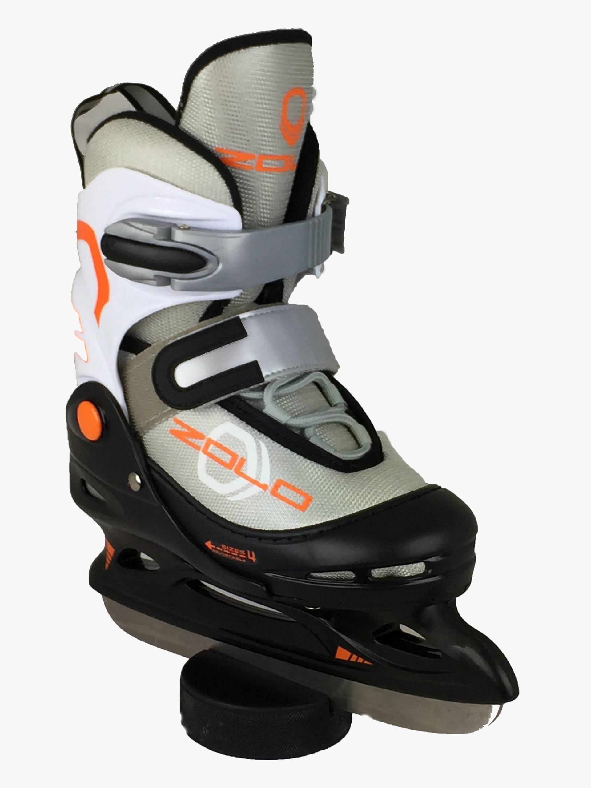 Zolo Schlittschuhe, Grau/Orange, 26-29 von Zolo