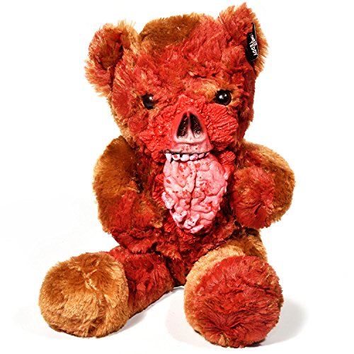 Zombie Teddy Original XXL 50cm Halloween Teddybär Horror-Bär Der Gruselige Kuschelbär für alle Splatter & Horror Fans (Gehirn) von Zombie Teddy