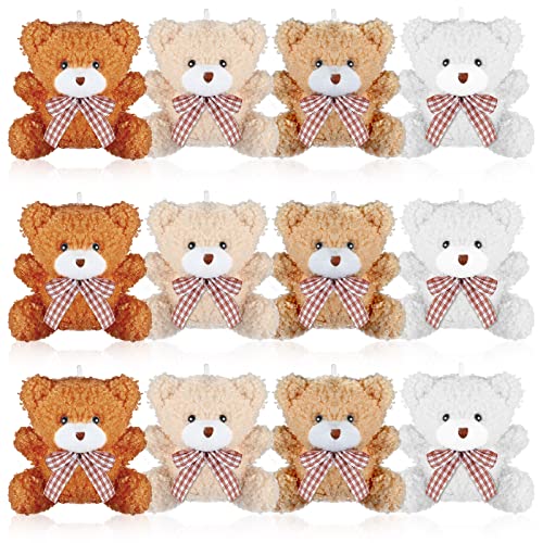 Zomiboo 12 Mini Kuscheltiere 10 cm Abschluss Bär Plüschtier Ostereier Füller für DIY Kinder Geburtstag Karneval Schule Geschenke Süßigkeiten Tasche Füllung (Braun, Khaki, Aprikose, Weiß, Bär) Zomiboo 12 Mini Kuscheltiere 10 cm Abschluss Bär Plüschtier Ostereier Füller für DIY Kinder Geburtstag Karneval Schule Geschenke Süßigkeiten Tasche Füllung (Braun, Khaki, Aprikose, Weiß, Bär) von Zomiboo
