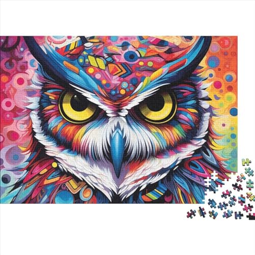Puzzle 1000 Teile Erwachsenenpuzzle Fantasy Art Owl Puzzles für Jugendliche Holzpuzzles Puzzlespielzeug 1000 Stück (75 x 50 cm) von Zomtoon