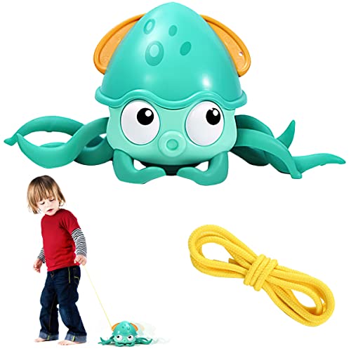 Krabbel Spielzeug, ZoneYan Crawling Octopus Spielzeug, Amphibious Octopus für die Badewanne und Boden Laufendes, Uhrwerk Oktopus Spielzeug, Floating Wind-up Bath Toys für 1 2 3+ Jahre Kleinkinder von ZoneYan