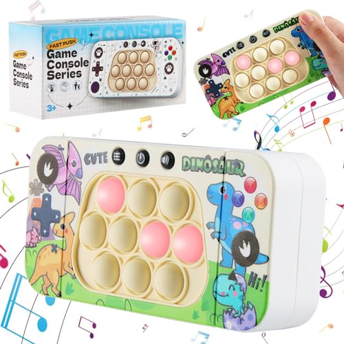 Puzzle Spielmaschine, ZoneYan Puzzle-Spielzeug, Puzzle Pop It, Pop It Fidget Spielzeug, Quick Push Spiel, Puzzle-Spielmaschine Game Controller, Dekompressionsspielzeug Konsole (Dinosaurier) von ZoneYan