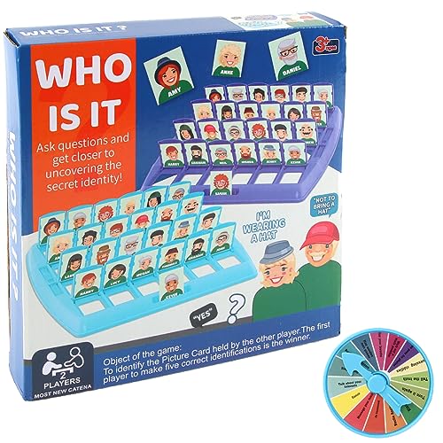 Wer ist es Spiel, Guess Who Game, ZoneYan Who is Who Spiel was Bin Ich, Klassische Brettspiele Family Erraten Spiele Logische Argumentation Puzzle Spielzeug von ZoneYan