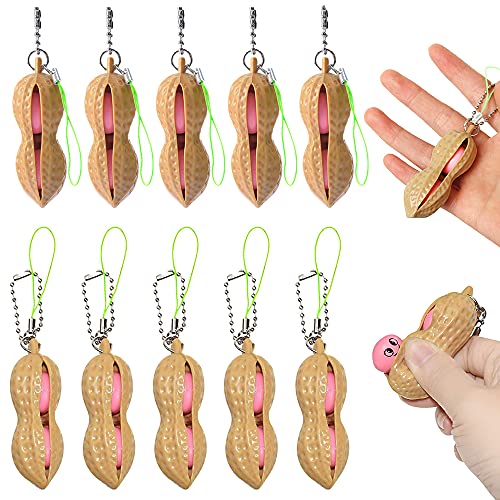 ZoneYan 10 Pcs Bohne Spielzeug, Squeeze Bean Toy, Squeeze Bohne, Anhänger Erdnuss, Anti-Stress Bohne, Drücken Eine Bohne, Bohnen Fidget Toy Set, Edamame Spielzeug ZoneYan 10 Pcs Bohne Spielzeug, Squeeze Bean Toy, Squeeze Bohne, Anhänger Erdnuss, Anti-Stress Bohne, Drücken Eine Bohne, Bohnen Fidget Toy Set, Edamame Spielzeug von ZoneYan