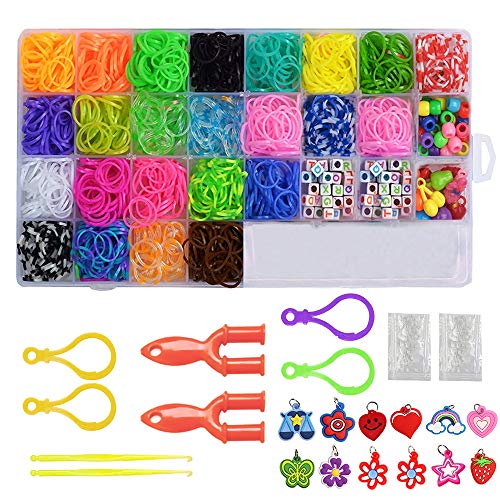 ZoneYan 1500+Loom Bänder Set, Loom Gummibänder Set, Gummibänder Kinder Basteln, Loombänder Kasten Set, Loops Gummis, Schönen Accessoires, Geschenke Zum Kindergeburtstag ZoneYan 1500+Loom Bänder Set, Loom Gummibänder Set, Gummibänder Kinder Basteln, Loombänder Kasten Set, Loops Gummis, Schönen Accessoires, Geschenke Zum Kindergeburtstag von ZoneYan