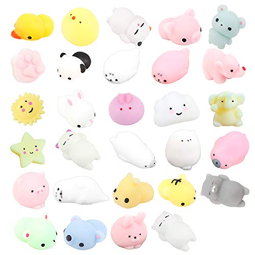 ZoneYan 29 Stück Mini Kawaii Squishy, Squishy Kawaii Tiere, Mochi Squeeze Toys, Kawaii Squishy Spielzeug, Anti Stress Spielzeug Squishy Set, Super Weich, 29 Verschiedene Zufällige Stile ZoneYan 29 Stück Mini Kawaii Squishy, Squishy Kawaii Tiere, Mochi Squeeze Toys, Kawaii Squishy Spielzeug, Anti Stress Spielzeug Squishy Set, Super Weich, 29 Verschiedene Zufällige Stile von ZoneYan
