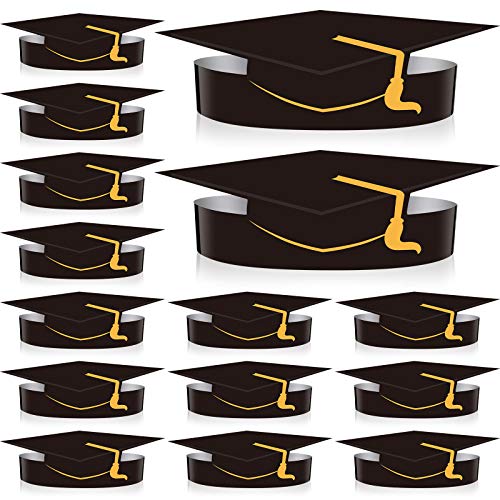 36 Stücke Papier Abschlussfeier Papierkrone Abschlusskappe Stirnbänder Verstellbare Papierkrone Abschluss Dekorationen für Studenten Grad Zeremonie Abschlussfeier Gefälligkeiten, Schwarz 36 Stücke Papier Abschlussfeier Papierkrone Abschlusskappe Stirnbänder Verstellbare Papierkrone Abschluss Dekorationen für Studenten Grad Zeremonie Abschlussfeier Gefälligkeiten, Schwarz von Zonon