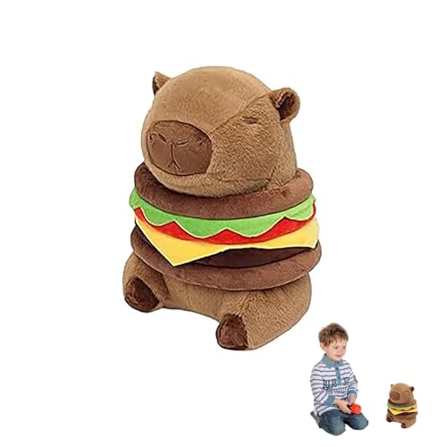 Zonoori Capybara Kuscheltier 20cm, Capybara Plüschtier Hamburger, Kawaii Capybara Plush von Zonoori