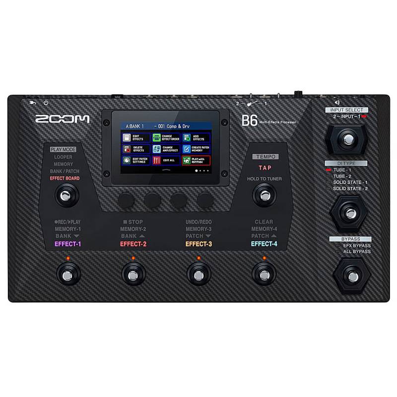 Zoom B6 Multi-Effects Processor for Bass Multieffektgerät E-Bass von Zoom