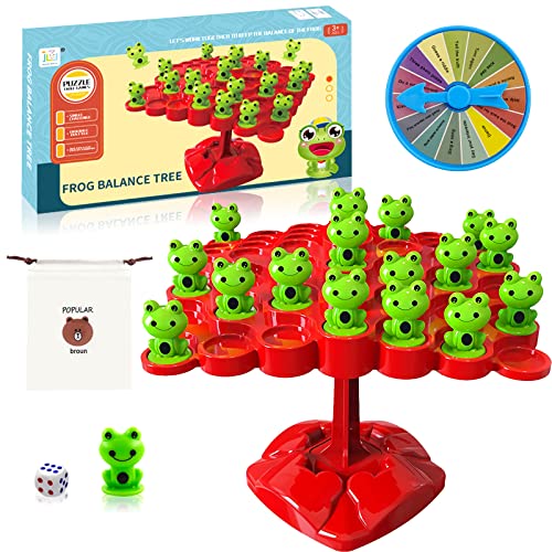 Frosch Balance Zählspielzeugwaage,Toad Frosch Balance Mathe Spiel,Frösche Balance Waage für Kinder,Frosch Balance Zählen Spielzeug,Montessori Lernspielzeug,Pädagogisches Geschenk für Kinder ab 3 Jahre von Zoonvii