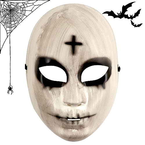 Zoonvii Halloween Maske,The Purge Maske God & Cross Killer Horror Maske,Scream Maske,Slipknot Maske,Horror Maske für Mann,Halloween-Karneval,Maskerade, Stil A von Zoonvii