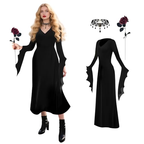 Zophlly Damen Morticia Addams Kostüm (L) von Zophlly