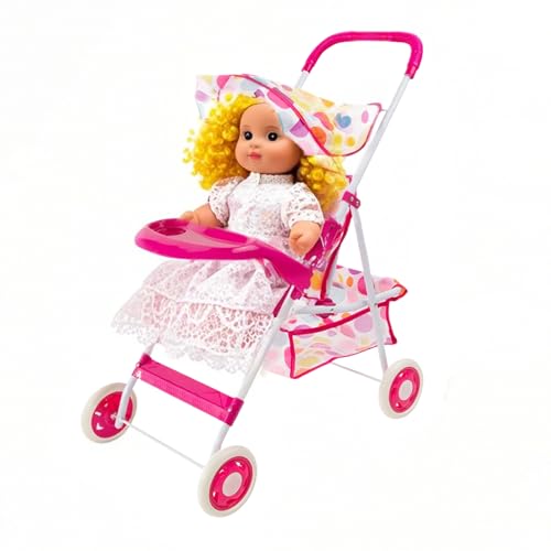 Spielzeug Puppenwagen Für Babypuppen - Modischer Kinderwagen Für Spielzeugbabys,Leichter Puppenbuggy Mit Staufach Für Rollenspiele Kinder & Mädchen Spielzeug Puppenwagen Für Babypuppen - Modischer Kinderwagen Für Spielzeugbabys,Leichter Puppenbuggy Mit Staufach Für Rollenspiele Kinder & Mädchen von Zopoee
