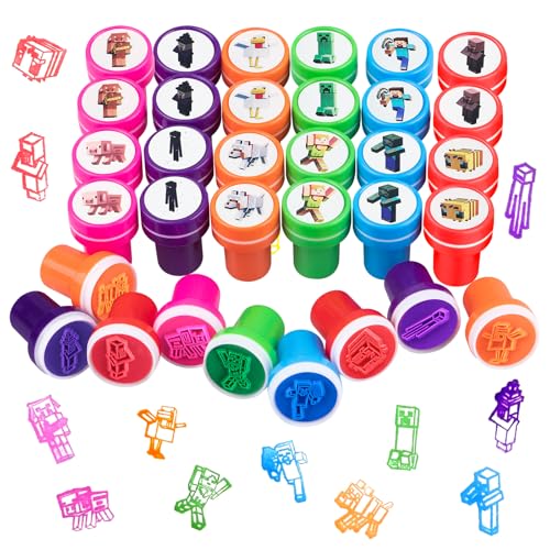 Zoriwn 24 Stück Stempel Kinder Set, Cartoon Kinderstempel, Kindergeburtstag Mitgebsel Set, Kleine Mitgebsel Geschenke für Kinder Stempelset Zoriwn 24 Stück Stempel Kinder Set, Cartoon Kinderstempel, Kindergeburtstag Mitgebsel Set, Kleine Mitgebsel Geschenke für Kinder Stempelset von Zoriwn