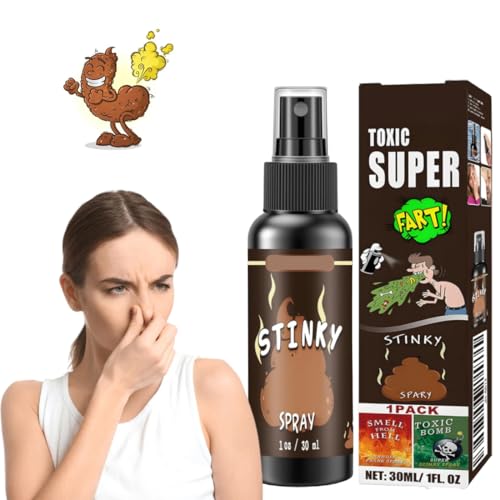 Furzspray, Stink Spray, Stinkbomben Extrem Pupsspray, Fart Spray Extra Strong, Pupsspray, Geeignet Für Streiche Mit Familie Oder Freunden, Stinkspray Halloween Aprilscherz Prank Sachen(Braun) von Zorvayne