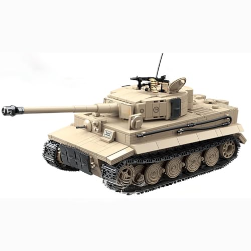 Zorwlodc Militär Panzer Deutsch Tiger I Panzer Bausteine Bausatz, Technik WW2 Panzer Deutschland Panzer mit Waffen und Soldaten, 1361 Teile, Kompatibel mit Lego Zorwlodc Militär Panzer Deutsch Tiger I Panzer Bausteine Bausatz, Technik WW2 Panzer Deutschland Panzer mit Waffen und Soldaten, 1361 Teile, Kompatibel mit Lego von Zorwlodc
