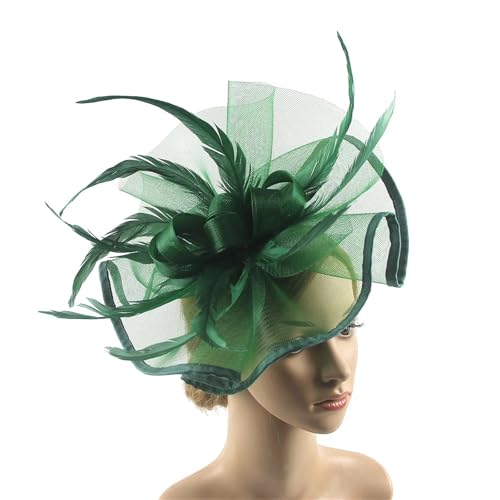 ZouoYYii Damen Blume Fascinator Stirnband - Hut mit Schleier & Feder Haarspange für Tee Party Hochzeit Cocktail ZouoYYii Damen Blume Fascinator Stirnband - Hut mit Schleier & Feder Haarspange für Tee Party Hochzeit Cocktail von ZouoYYii