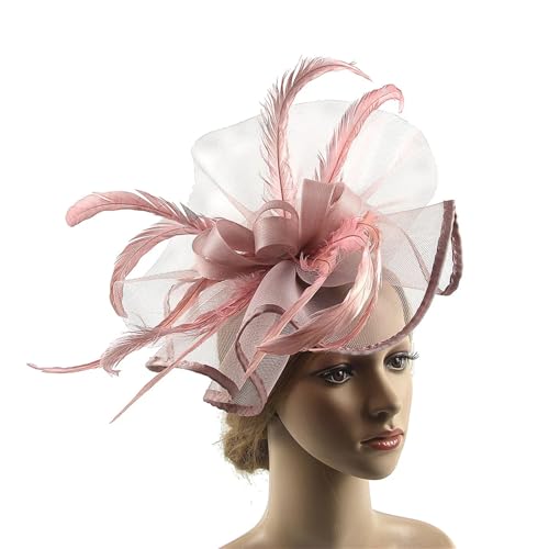 ZouoYYii Damen Blume Fascinator Stirnband - Hut mit Schleier & Feder Haarspange für Tee Party Hochzeit Cocktail ZouoYYii Damen Blume Fascinator Stirnband - Hut mit Schleier & Feder Haarspange für Tee Party Hochzeit Cocktail von ZouoYYii