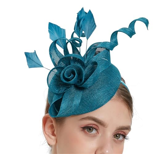 ZouoYYii Damen Fascinator Hut - Faltbares Zubehör Stirnband Braut Haarspange Kentucky Derby Cocktail Party Festival Hut ZouoYYii Damen Fascinator Hut - Faltbares Zubehör Stirnband Braut Haarspange Kentucky Derby Cocktail Party Festival Hut von ZouoYYii