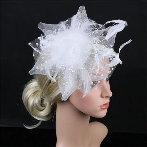 ZouoYYii Damen Fascinator Hut - Tea Party Stirnband Hochzeit Cocktail Mesh Blume Federn Haarspange ZouoYYii Damen Fascinator Hut - Tea Party Stirnband Hochzeit Cocktail Mesh Blume Federn Haarspange von ZouoYYii