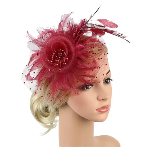 ZouoYYii Damen Fascinator Hut - Tea Party Stirnband Hochzeit Cocktail Mesh Blume Federn Haarspange ZouoYYii Damen Fascinator Hut - Tea Party Stirnband Hochzeit Cocktail Mesh Blume Federn Haarspange von ZouoYYii