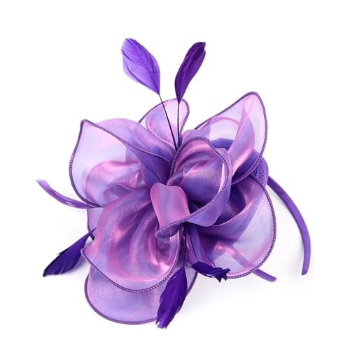 ZouoYYii Damen Fascinator Hut - Tea Party Stirnband Kentucky Derby Kopfschmuck Feder Mesh Kopfbedeckung Cocktail Haarspange ZouoYYii Damen Fascinator Hut - Tea Party Stirnband Kentucky Derby Kopfschmuck Feder Mesh Kopfbedeckung Cocktail Haarspange von ZouoYYii