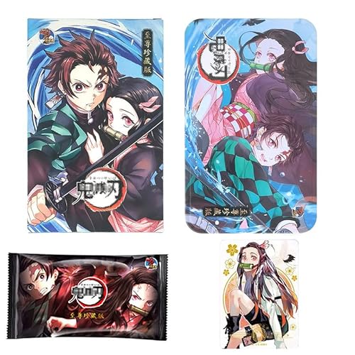 Sonderkollektion, Sammelkarten & Zubehör, Demon Slayer: Blade Collection Card, Kisten-Boosterpaket, tolles Sammlerstück, Unisex, blau von ZoylLa