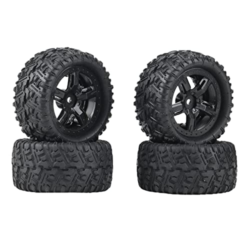 Zpoicaegn 4 Stück Gummireifen Reifen Rad P6973 für Hobby Smax 1621 1625 1631 1635 1651 1655 1/16 RC Car Upgrade Parts Zpoicaegn 4 Stück Gummireifen Reifen Rad P6973 für Hobby Smax 1621 1625 1631 1635 1651 1655 1/16 RC Car Upgrade Parts von Zpoicaegn