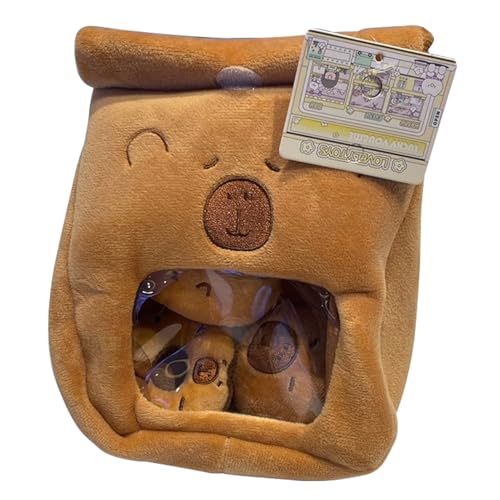 Capybara Plush - Stoffed Coin -Geldbörse für Kindergarten, Kinder, Erwachsene, Teenager, weicher tragbarer Wechselbeutel mit Reißverschlussfunktion, Plüschspielzeug für Reisen, Schlafenszeit, Spielzei Capybara Plush - Stoffed Coin -Geldbörse für Kindergarten, Kinder, Erwachsene, Teenager, weicher tragbarer Wechselbeutel mit Reißverschlussfunktion, Plüschspielzeug für Reisen, Schlafenszeit, Spielzei von Zqkimzi