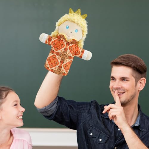 Fairy Tale Hand Puppets Set, Soft Fabric Storytelling Toys with Expressive Features and Flexible Hands, Cultural Education Props for Preschool Learning Home Play, 30cm Fairy Tale Hand Puppets Set, Soft Fabric Storytelling Toys with Expressive Features and Flexible Hands, Cultural Education Props for Preschool Learning Home Play, 30cm von Zqkimzi