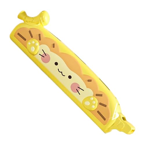 Harmonica Educational Toy, Animal Design Beginner Musical Instrument, Easy Blow Whistle for Kids, Fun Learning Toy for Music Beginners, 19x5.5x2.5 cm, Yellow and Pink Harmonica Educational Toy, Animal Design Beginner Musical Instrument, Easy Blow Whistle for Kids, Fun Learning Toy for Music Beginners, 19x5.5x2.5 cm, Yellow and Pink von Zqkimzi