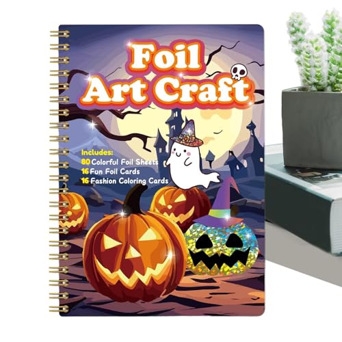 Kids Foil Art Set - 7,01 Zoll Pressehandwerks -Kit für künstlerische Spaß, Familienprojekte mit Aktivitätsfunktion, kreative Versorgung für Kinder, Mädchen, mehrfarbige Folienblätter, Reisegebr Kids Foil Art Set - 7,01 Zoll Pressehandwerks -Kit für künstlerische Spaß, Familienprojekte mit Aktivitätsfunktion, kreative Versorgung für Kinder, Mädchen, mehrfarbige Folienblätter, Reisegebr von Zqkimzi
