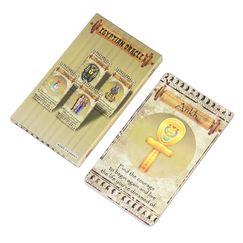 Table Tarot Cards Game, Egyptian-Themed Board Game with Classic Fortune Elements, Entertainment Toy Girls, Boys, Teens, Wife, Husband, Daughter, Son, Youth, Ideal for Party and Family Gatherings Table Tarot Cards Game, Egyptian-Themed Board Game with Classic Fortune Elements, Entertainment Toy Girls, Boys, Teens, Wife, Husband, Daughter, Son, Youth, Ideal for Party and Family Gatherings von Zqkimzi