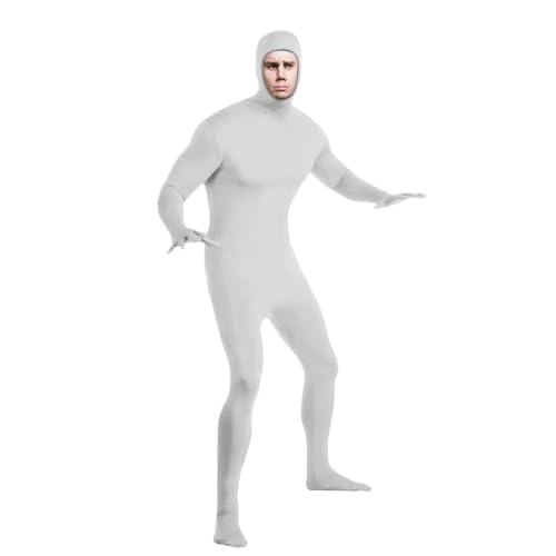 Vielseitiger Body mit offenem Gesicht für Halloween – Uni-Cosplay-Kostüm-Overall, perfekt für gruselige Partys und Themen-Events, Halloween, offenes Gesicht, Cosplay-Kostüm, Erwachsenen-Uni-Body von Zqkimzi