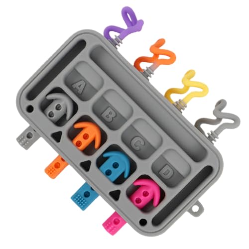 Zqkimzi Activity Board, Silicone Plug-in Board Toys, Educational Fine Motor Skill Toy Early Learning, Sensory Development for Kids Age 1-3, Colorful Design, Size 17x15cm Zqkimzi Activity Board, Silicone Plug-in Board Toys, Educational Fine Motor Skill Toy Early Learning, Sensory Development for Kids Age 1-3, Colorful Design, Size 17x15cm von Zqkimzi