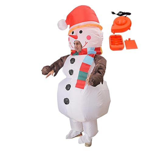 Zqkimzi Faschingskostüm, aufblasbares Urlaubskostüm, Erwachsenenkostüm, Weihnachtskostüm Outfit, bequemer aufblasbarer Anzug, ideal für Urlaubspartys, Versammlungen und Winterfeste Zqkimzi Faschingskostüm, aufblasbares Urlaubskostüm, Erwachsenenkostüm, Weihnachtskostüm Outfit, bequemer aufblasbarer Anzug, ideal für Urlaubspartys, Versammlungen und Winterfeste von Zqkimzi
