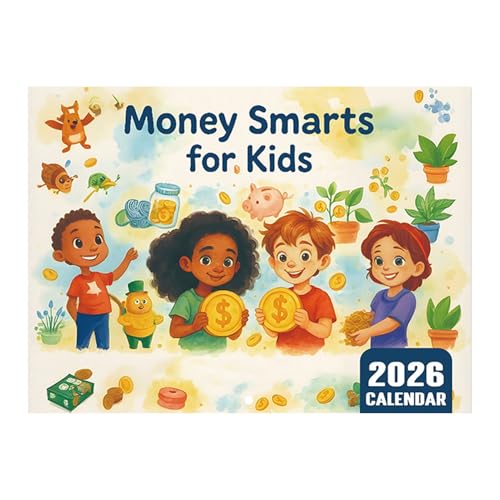 Zqkimzi Finanzkalender Für Kinder 2026 - Finanzerziehungskalender Für Eltern Und Kind - Pädagogisches Lernspielzeug Zur Haushaltsplanung von Zqkimzi
