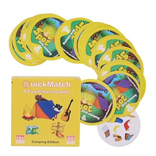 Zqkimzi Matching Game, Card Games for Kids 6-8, Portable Puzzle Chess Set, Educational Brain Teaser, Fun Learning Activity, Ideal for Party, Camping, Family, Indoor, Outdoor Play von Zqkimzi