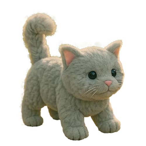 Zqkimzi Roboter Katze,Realistische Stoffkatze Kuscheltier Zum Spielen Und Kuscheln | Interaktives Spielzeug Für Mädchen Und Familie Für Zuhause Büro Zqkimzi Roboter Katze,Realistische Stoffkatze Kuscheltier Zum Spielen Und Kuscheln | Interaktives Spielzeug Für Mädchen Und Familie Für Zuhause Büro von Zqkimzi