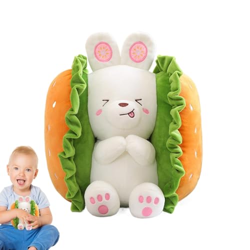 Zqkimzi Stuffed Cartoon Dog Plush, Soft Huggable Cushion, Adorable Burger Design, Premium Plush Fabric, Perfect for Sofa, Bed, Gift for Kids, Girlfriend, Wife, 25x25 cm, PP Cotton Zqkimzi Stuffed Cartoon Dog Plush, Soft Huggable Cushion, Adorable Burger Design, Premium Plush Fabric, Perfect for Sofa, Bed, Gift for Kids, Girlfriend, Wife, 25x25 cm, PP Cotton von Zqkimzi