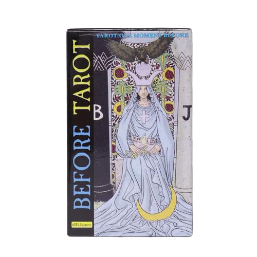 Zqkimzi Tarot Divination Cards, 78 Card Oracle Deck, English Version Set, Spiritual Guidance Tool, Fortune Telling Board Game for Meditation, Spiritual Practice, 4.17x2.44 inches von Zqkimzi