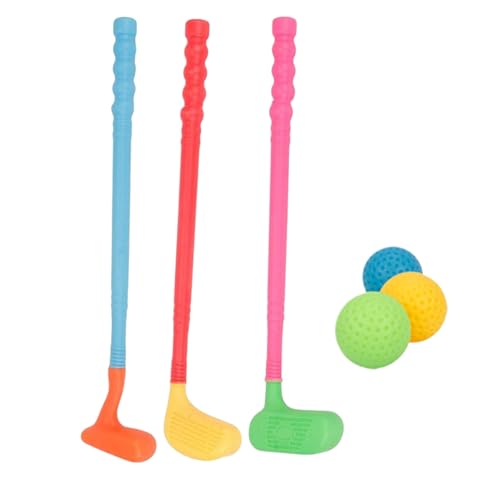 Zqkimzi Toddler Golf Clubs, Toy Golf Set, Sports Education Kit, Interactive Family Bonding, Sturdy Indoor and Outdoor Play for Backyard Garden Preschool Fun, PVC Material von Zqkimzi