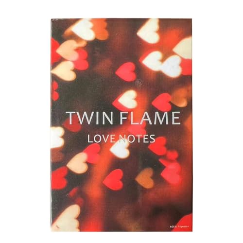 Zqkimzi Twin Flame Love Tarot, Love Notes Cards, Fate Divination Deck, Oracle Tarot Cards, Twin Flame Oracle, Love Divination Deck, Relationship Oracle Cards for Couple Family Friends von Zqkimzi