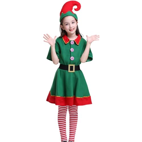 Zqkimzi Weihnachtselfen Kostüm für Frauen, Dress Up Santa's Helper Kostüme, Weihnachten Festliche Kleidung Outfit Kleid für Weihnachten Cosplay Zqkimzi Weihnachtselfen Kostüm für Frauen, Dress Up Santa's Helper Kostüme, Weihnachten Festliche Kleidung Outfit Kleid für Weihnachten Cosplay von Zqkimzi