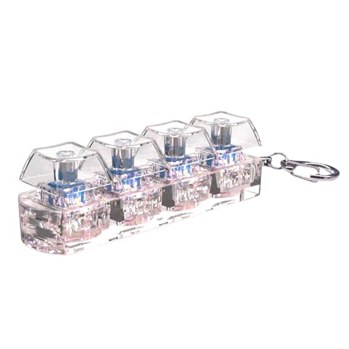 1pc 4-Taste LED Light Light Tastatur Klicks Spielzeugschlüsselkap Tester Für Stressbekämpfung Und Sensorische Spielspielzeug Für Keychain Geschenkdeskora 1pc 4-Taste LED Light Light Tastatur Klicks Spielzeugschlüsselkap Tester Für Stressbekämpfung Und Sensorische Spielspielzeug Für Keychain Geschenkdeskora von Zqxnt