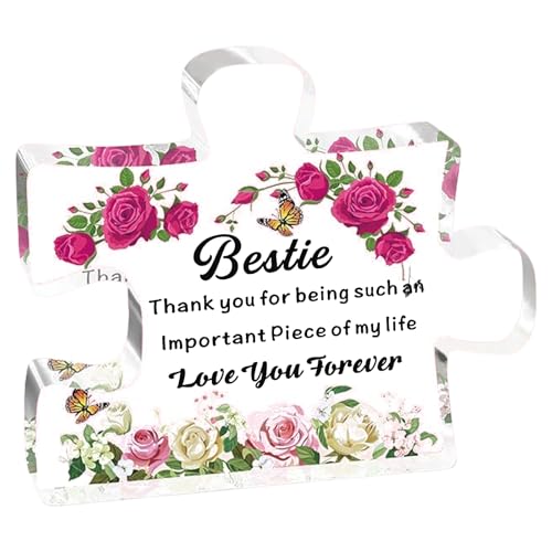 Klar Eingraviertes Acryl Puzzle Form Schreibtisch Dekorationen Für Mom Weihnachten Jubiläum Geschenk Von Tochter von Zqxnt